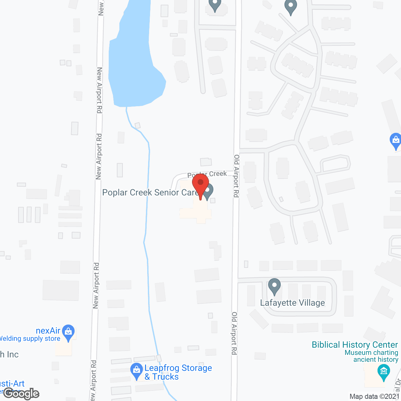 Poplar Creek Senior Living in google map