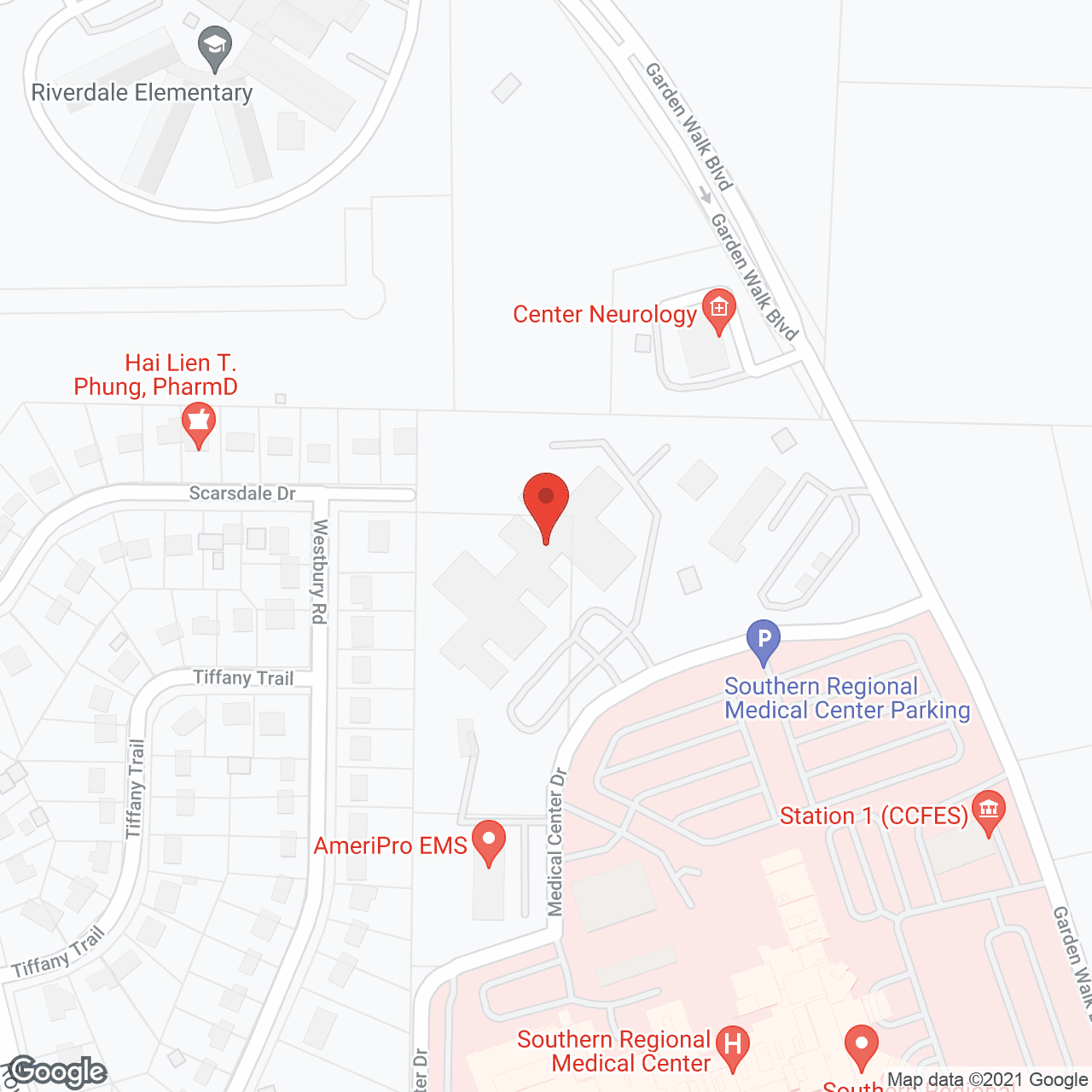 Riverwoods Behavioral Healths Elderly Care in google map