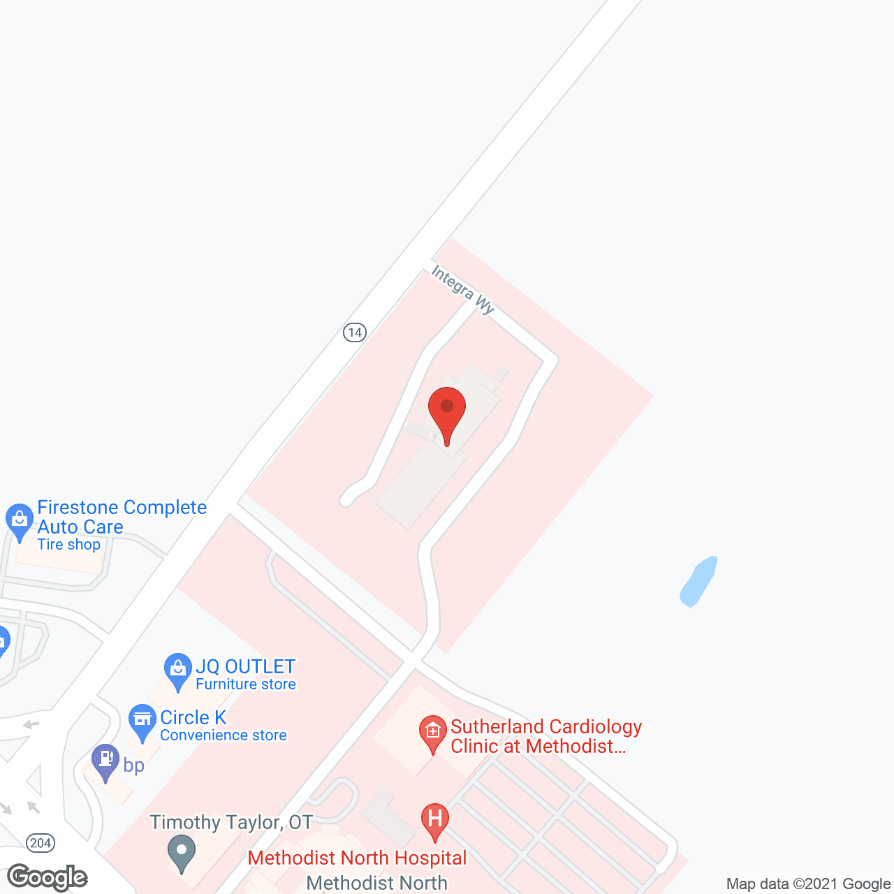 Encompass Health Rehabilitation Hospital of North Memphis in google map