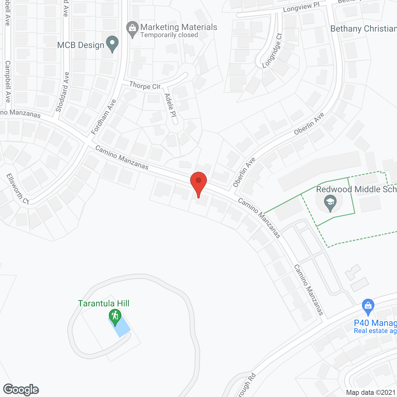 Hillside Manor in google map