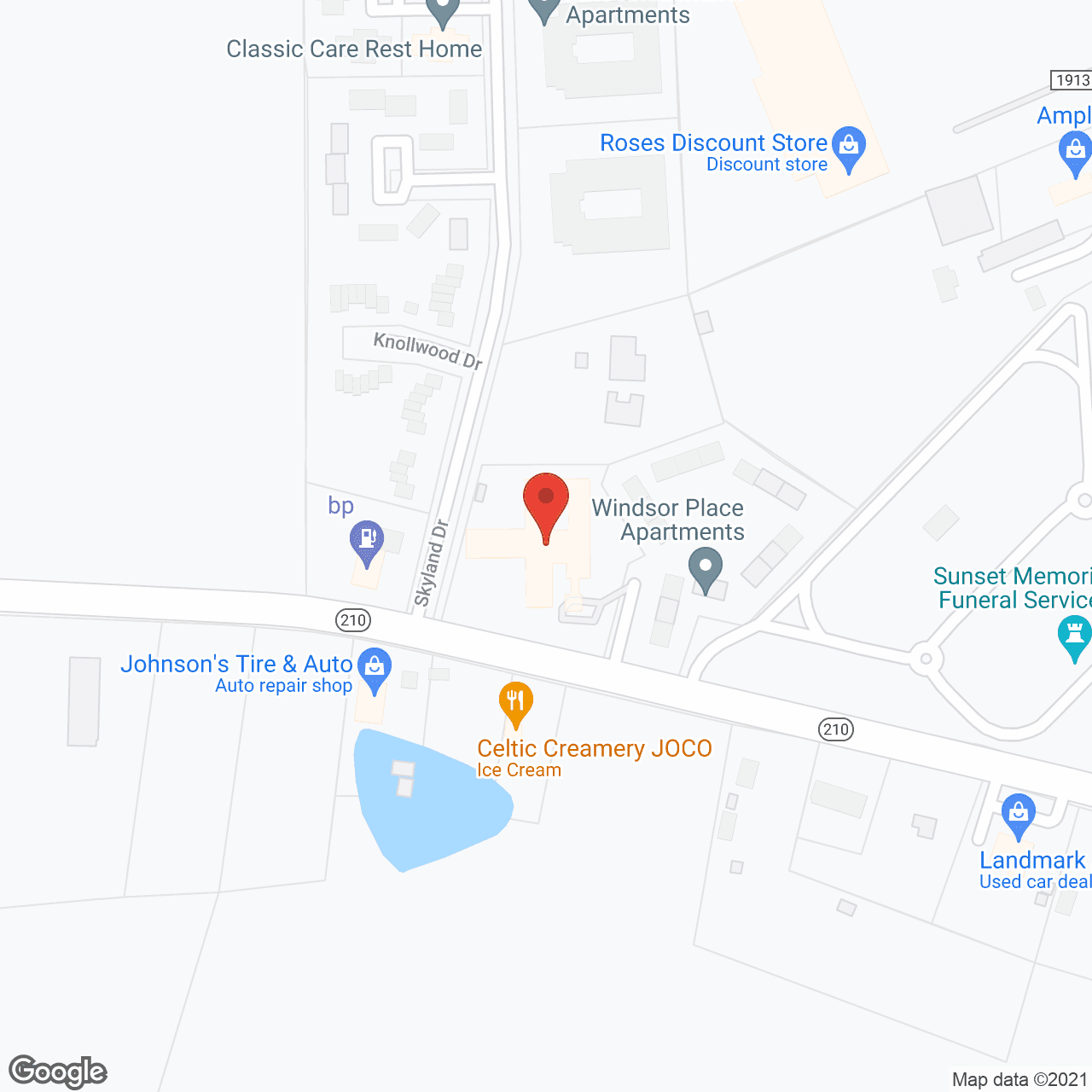 Meadowview in google map
