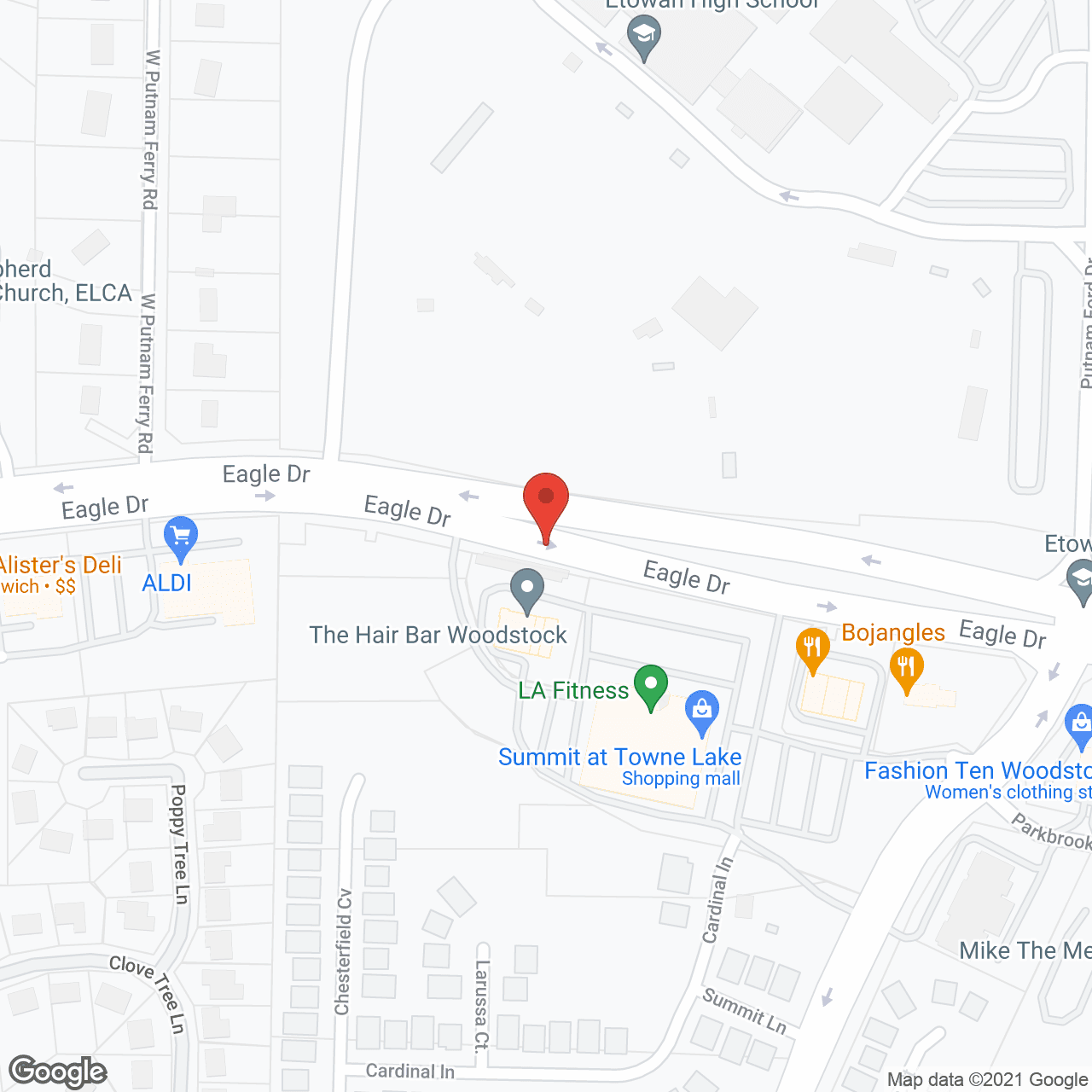 Reserve at Towne Lake in google map