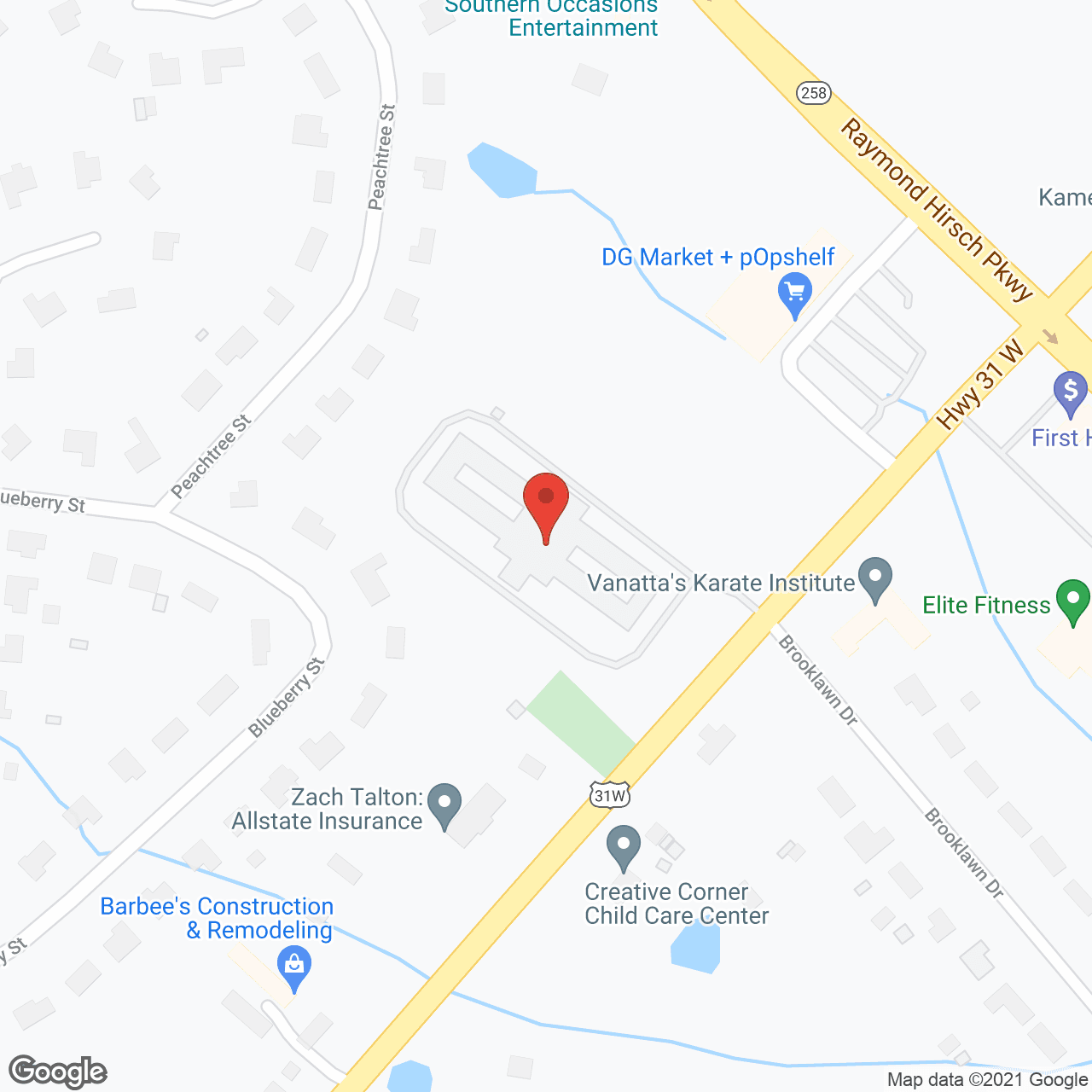 White House Health Care and Rehab in google map