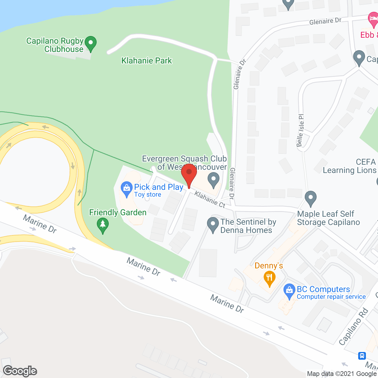 Klahanee Park Lodge in google map