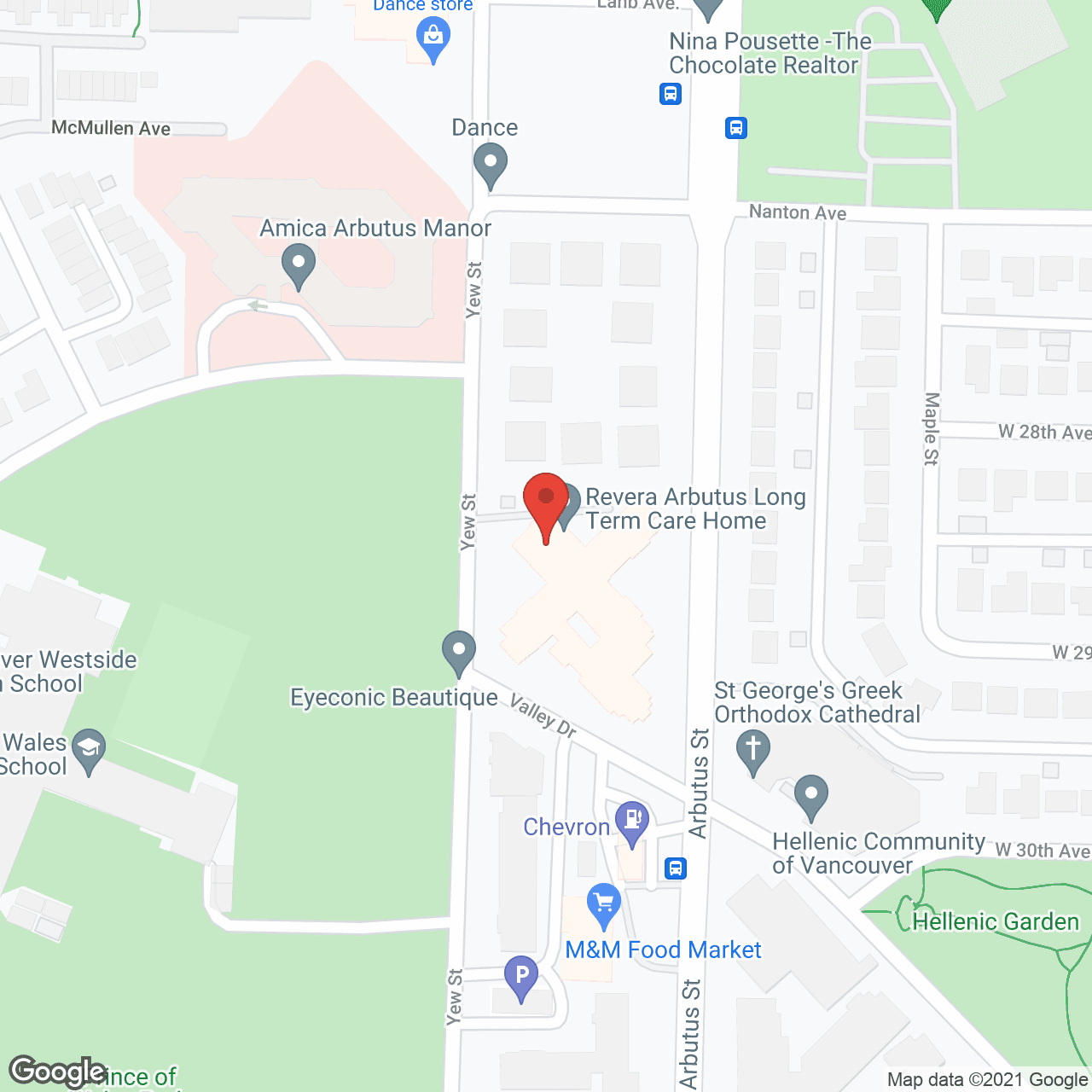 Arbutus Care Centre in google map