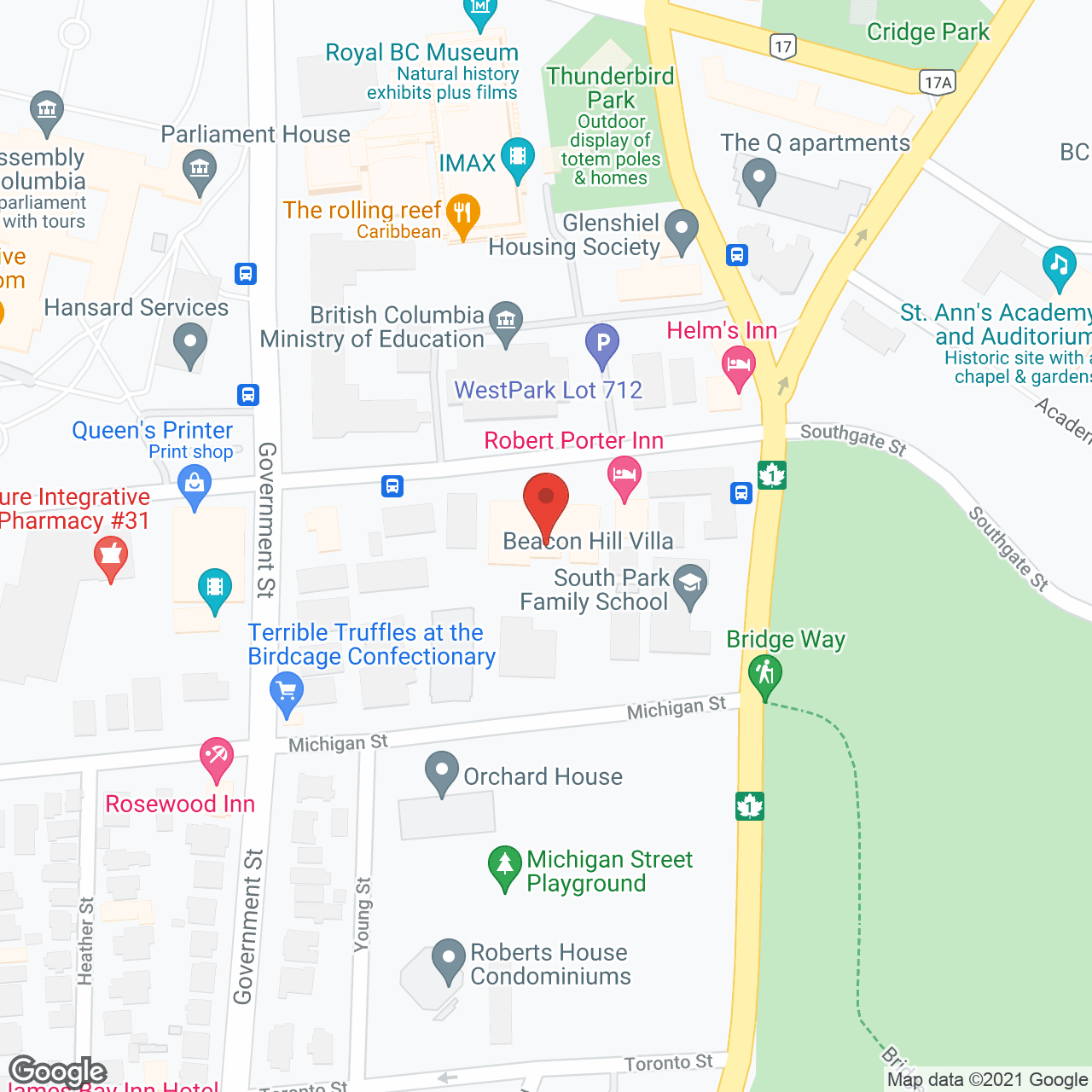 Beacon Hill Villa in google map