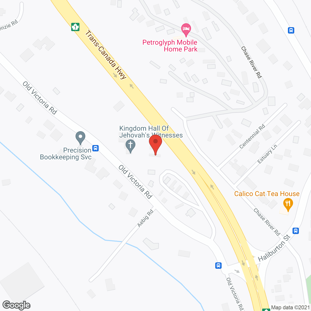 Wexford Creek in google map