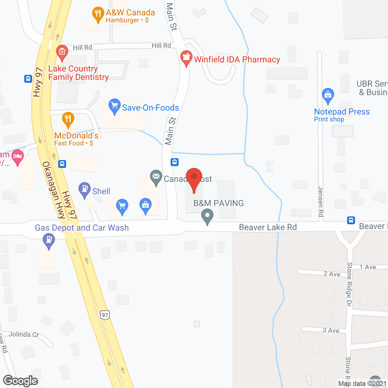 Blue Heron Villa in google map