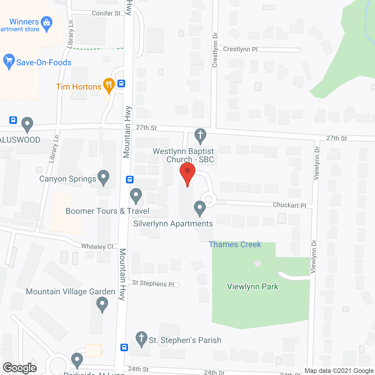 Silverlynn Apartments in google map