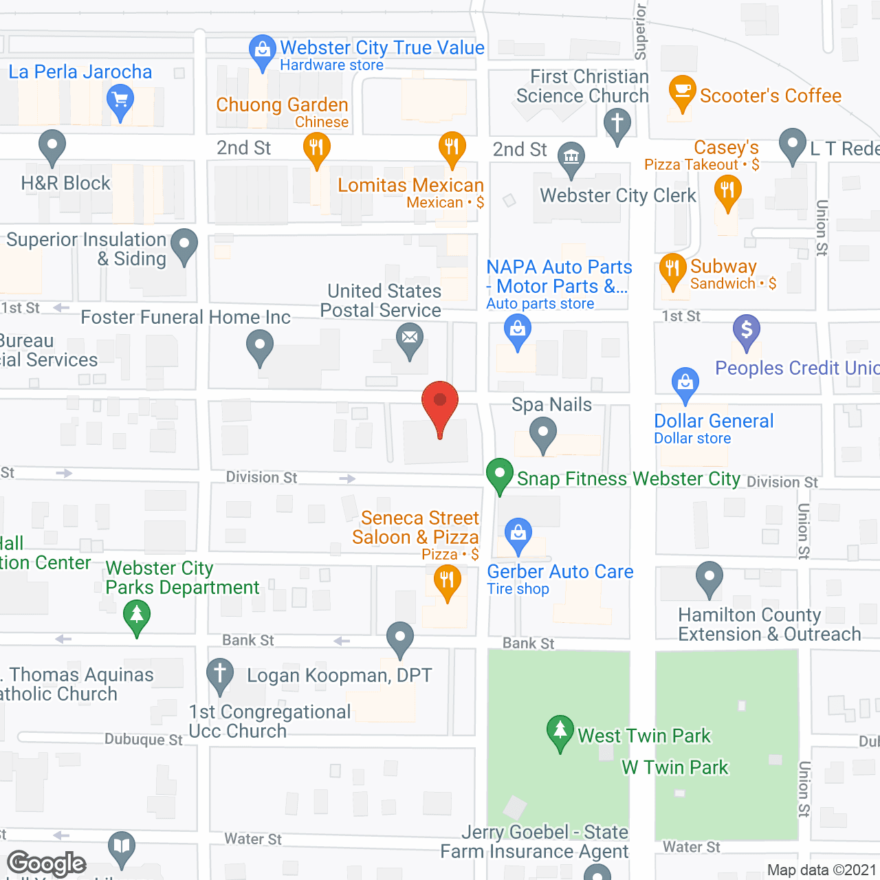 Hamilton County Public Health in google map