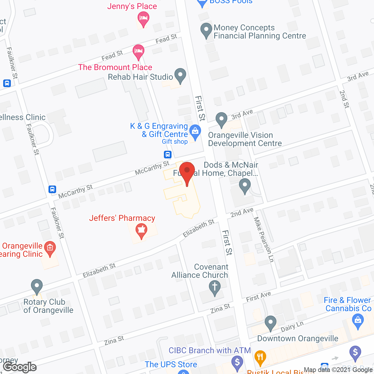 Lord Dufferin Centre in google map