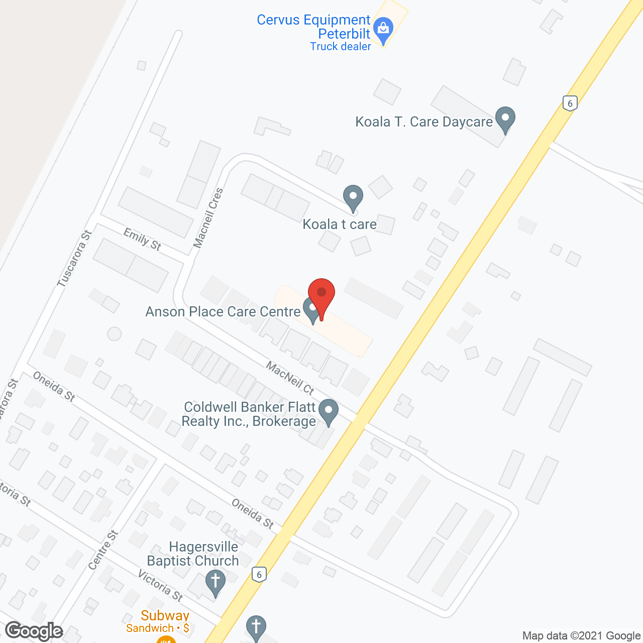 Anson Place Care Centre in google map