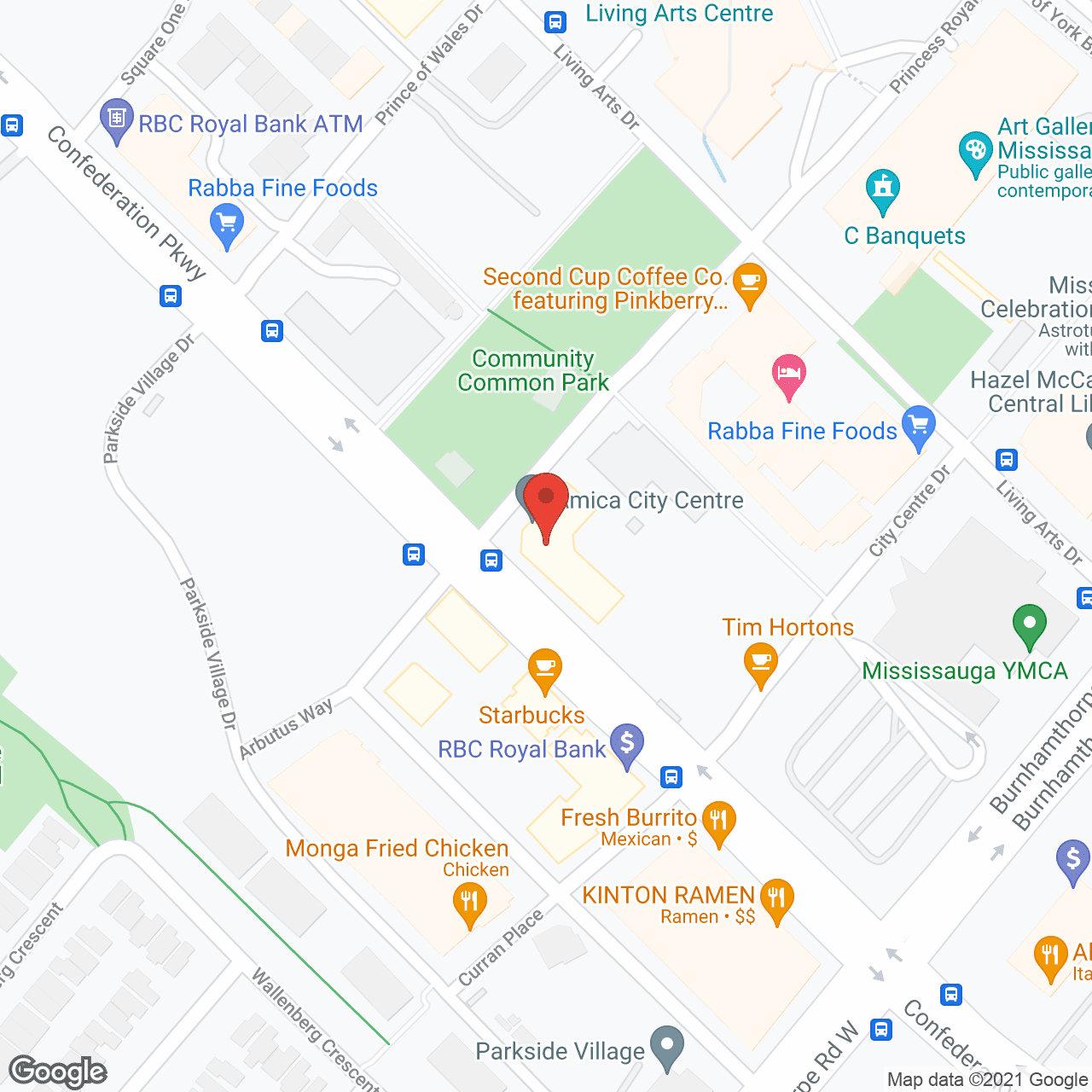 Amica City Centre in google map
