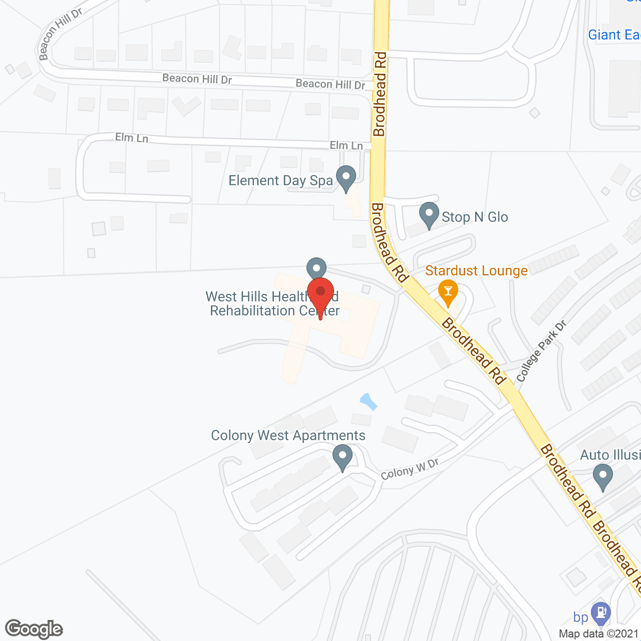 West Hills Health and Rehabilitation Center in google map