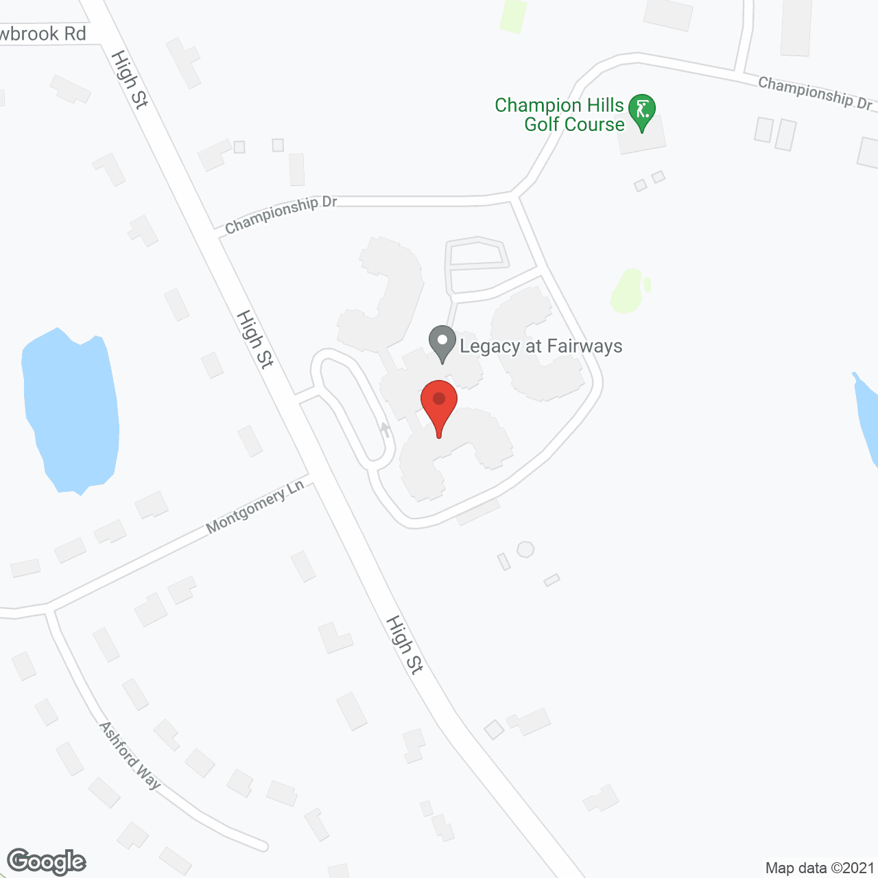The Addison of Fairways in google map