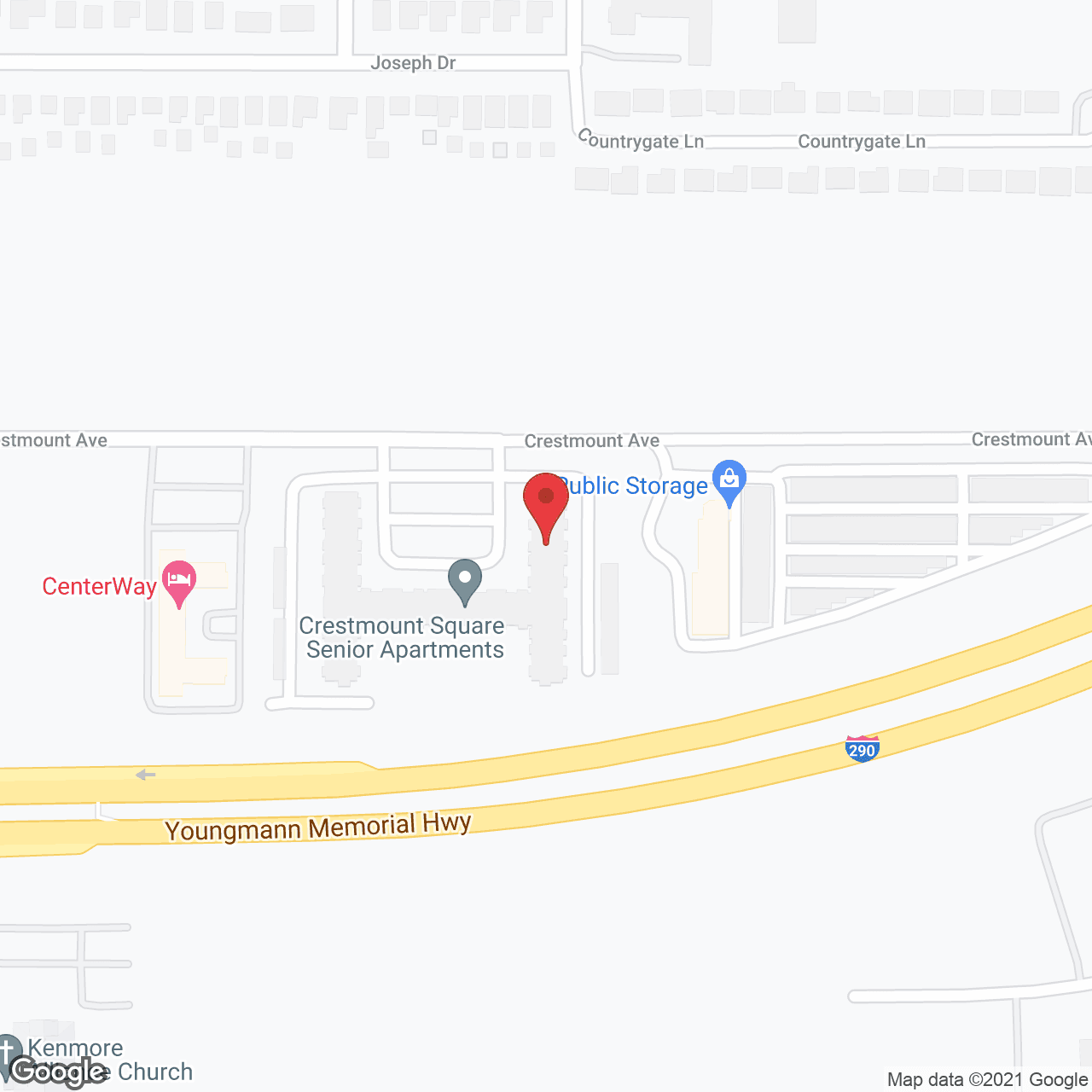 Crestmount Senior Apartments in google map