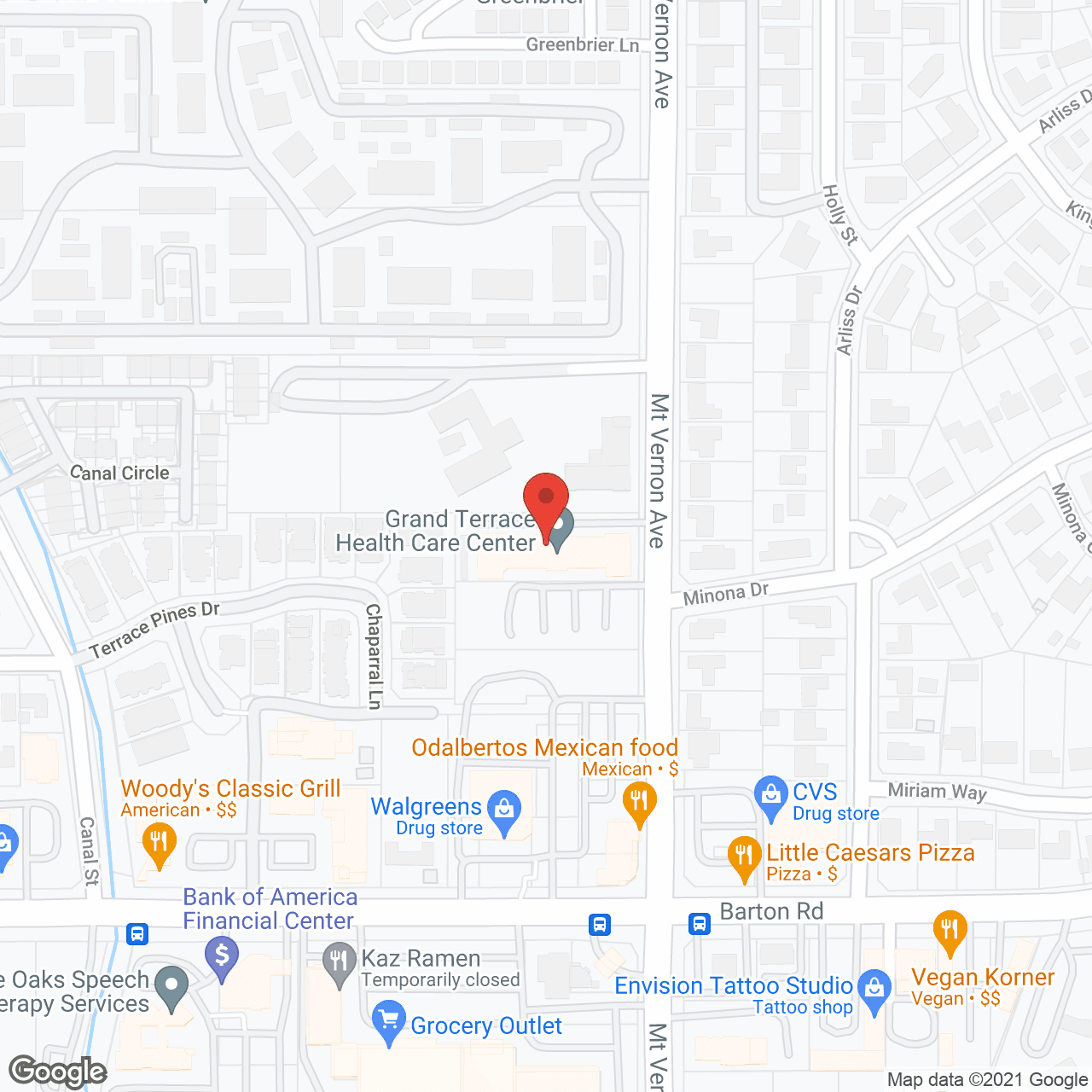 Grand Terrace Health Care Center in google map
