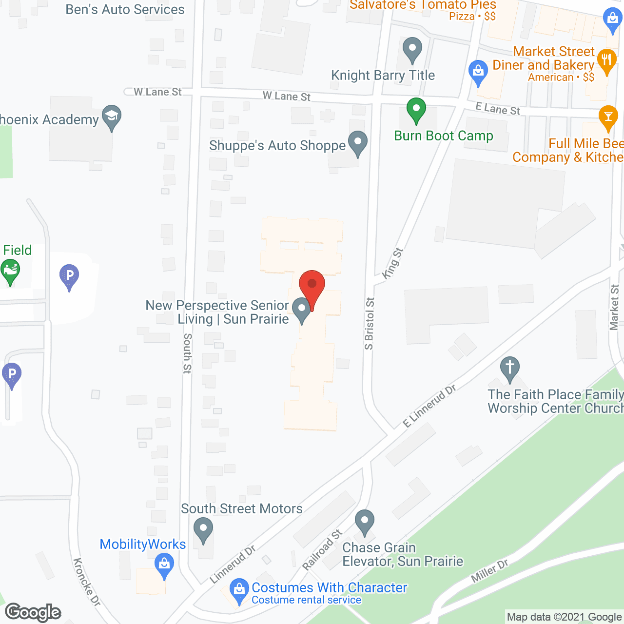 New Perspective Senior Living Sun Prairie in google map