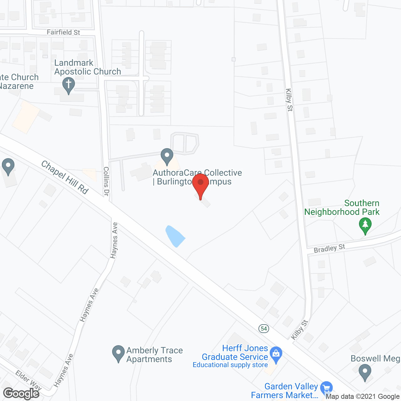Hospice Of Alamance Caswell in google map