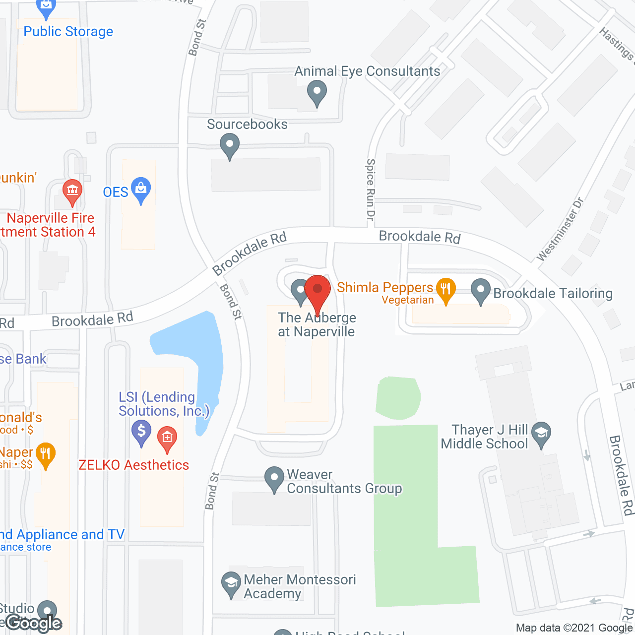 The Auberge at Naperville in google map