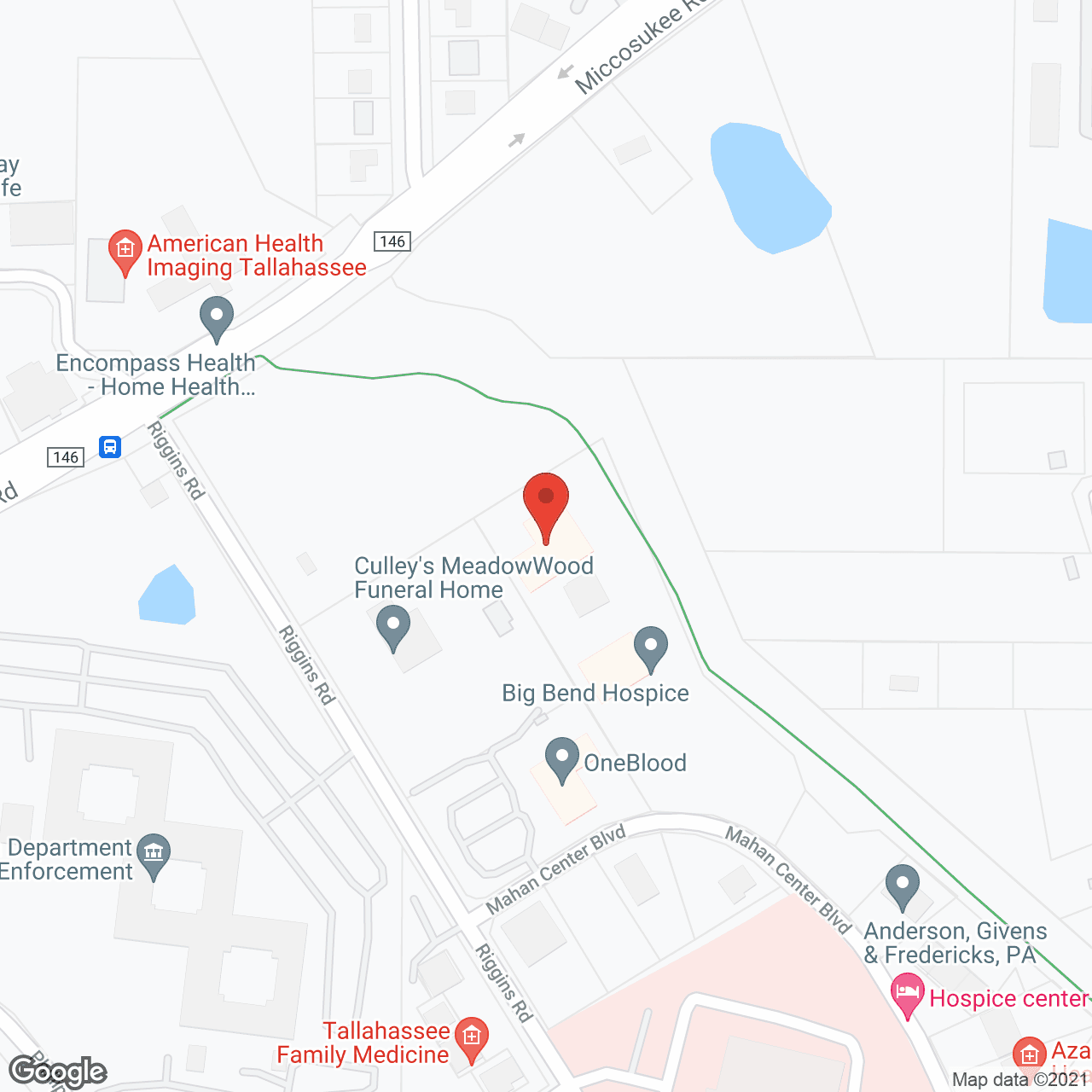 Big Bend Hospice in google map