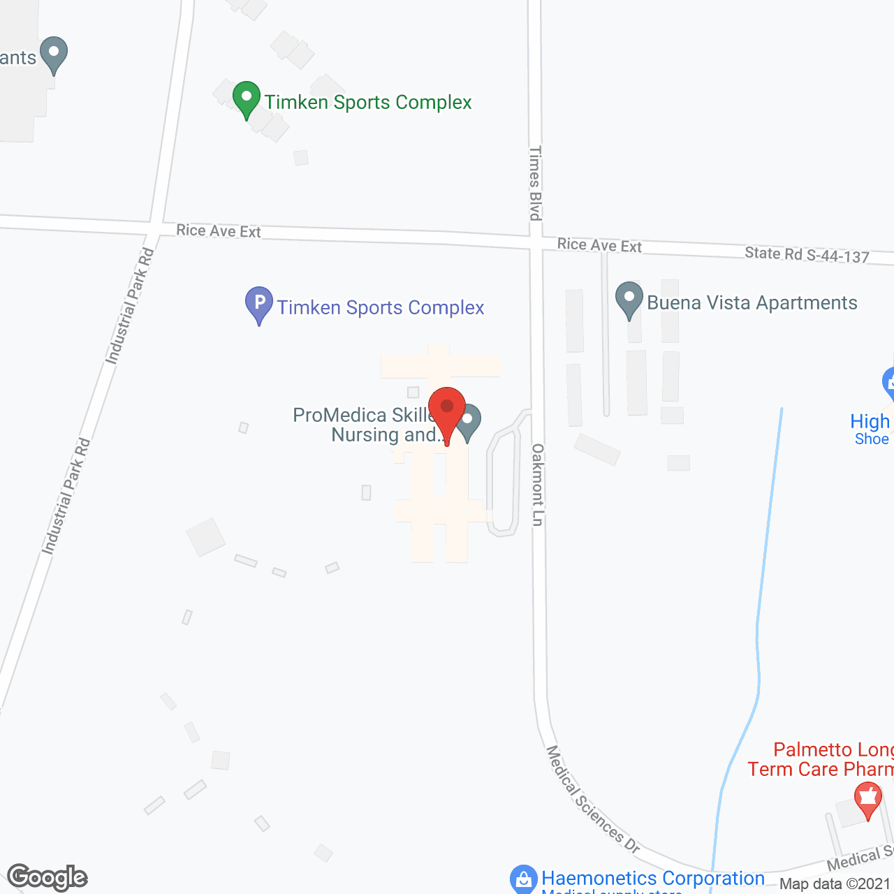 ProMedica Union in google map