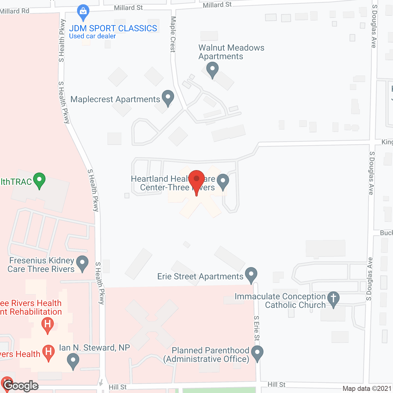 Heartland Health Care Ctr in google map