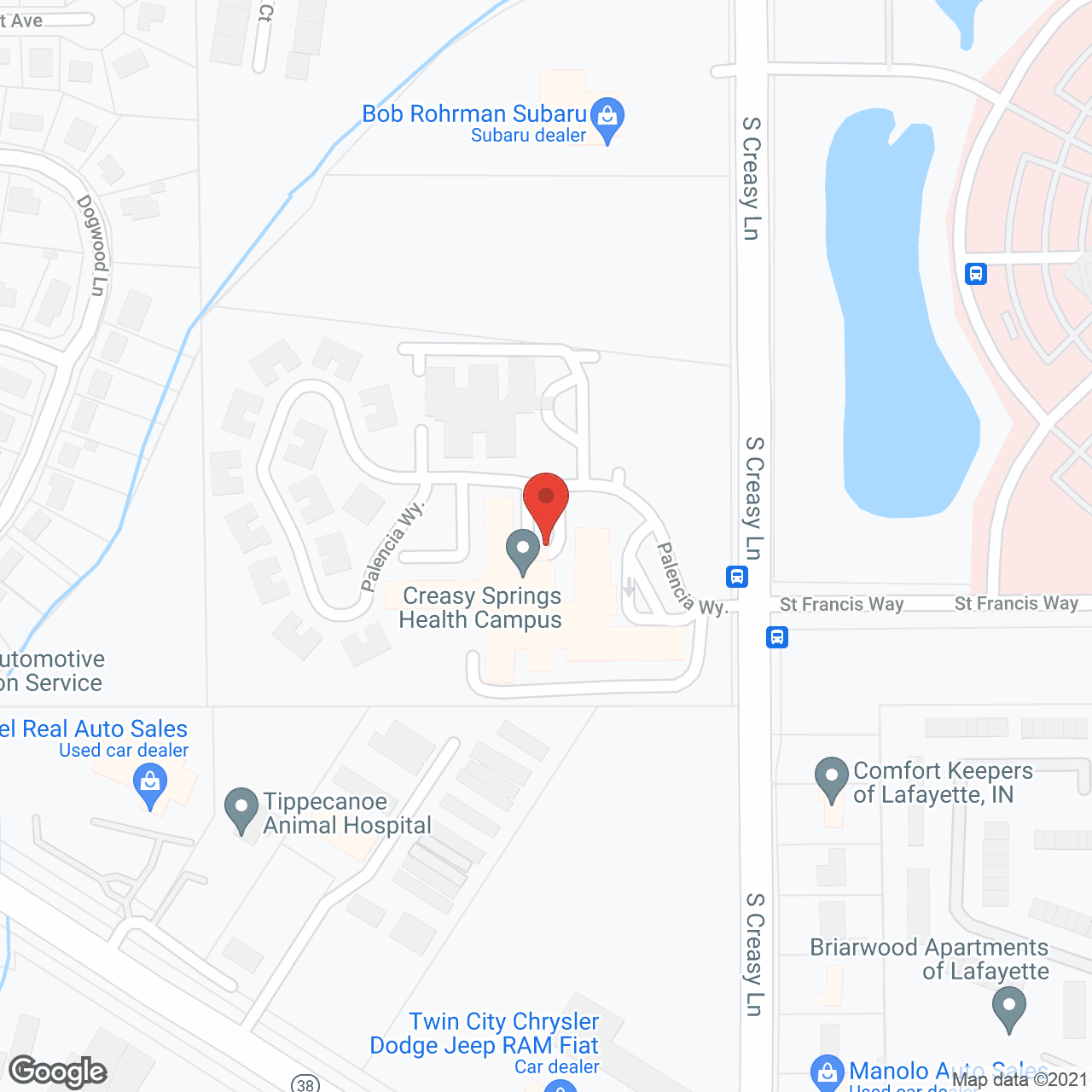 Creasy Springs Health Campus in google map