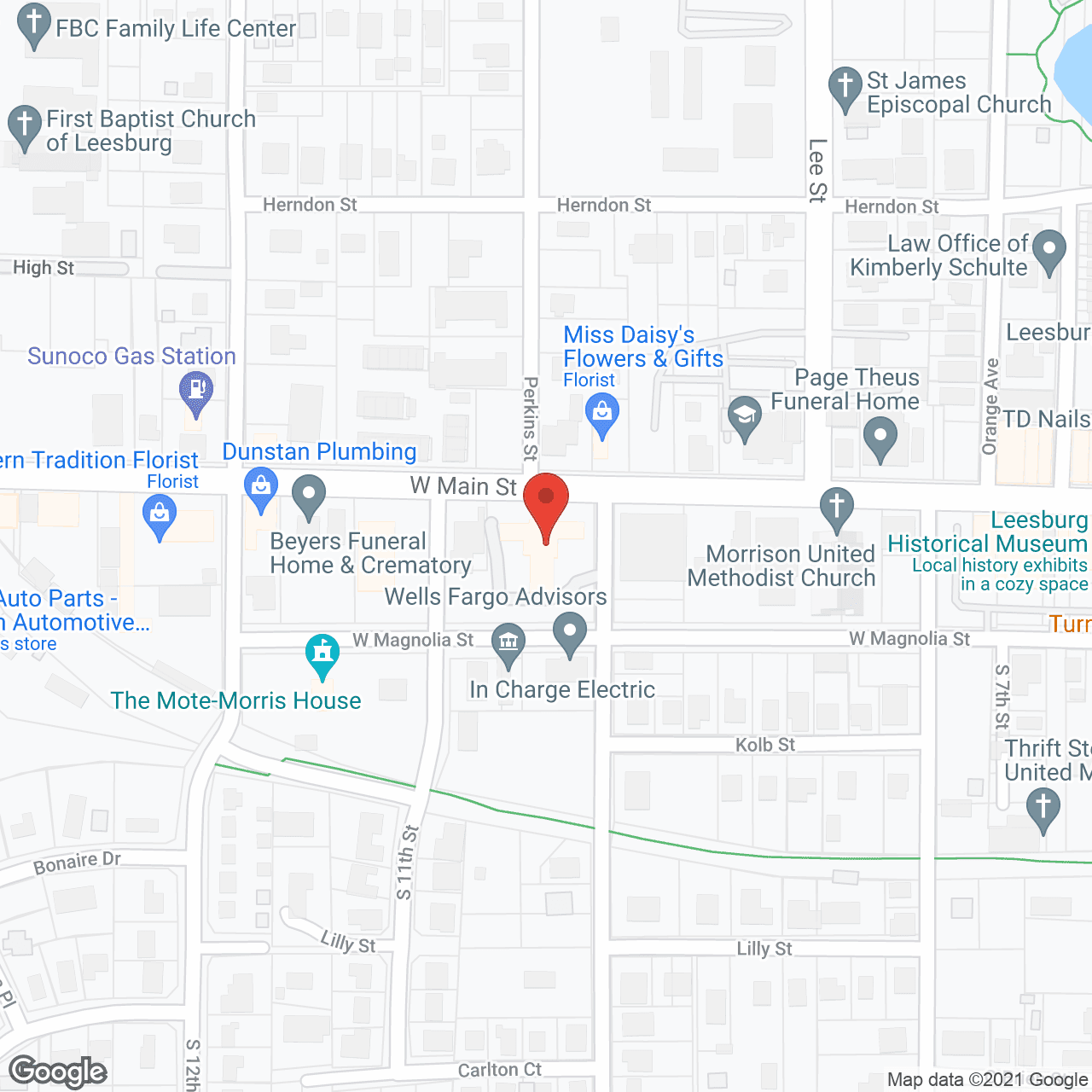 Savannah Manor in google map