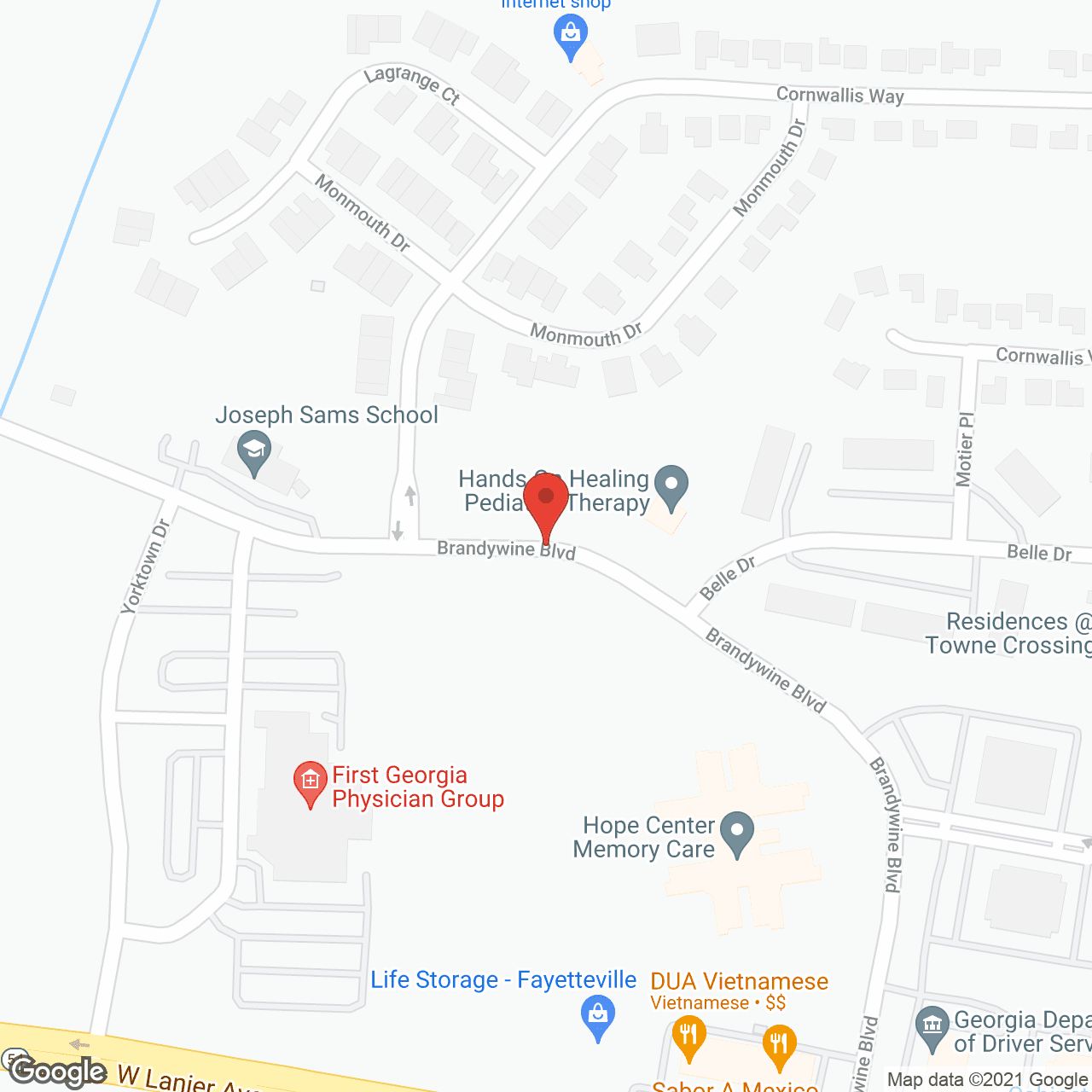 Hope Center Memory Care in google map