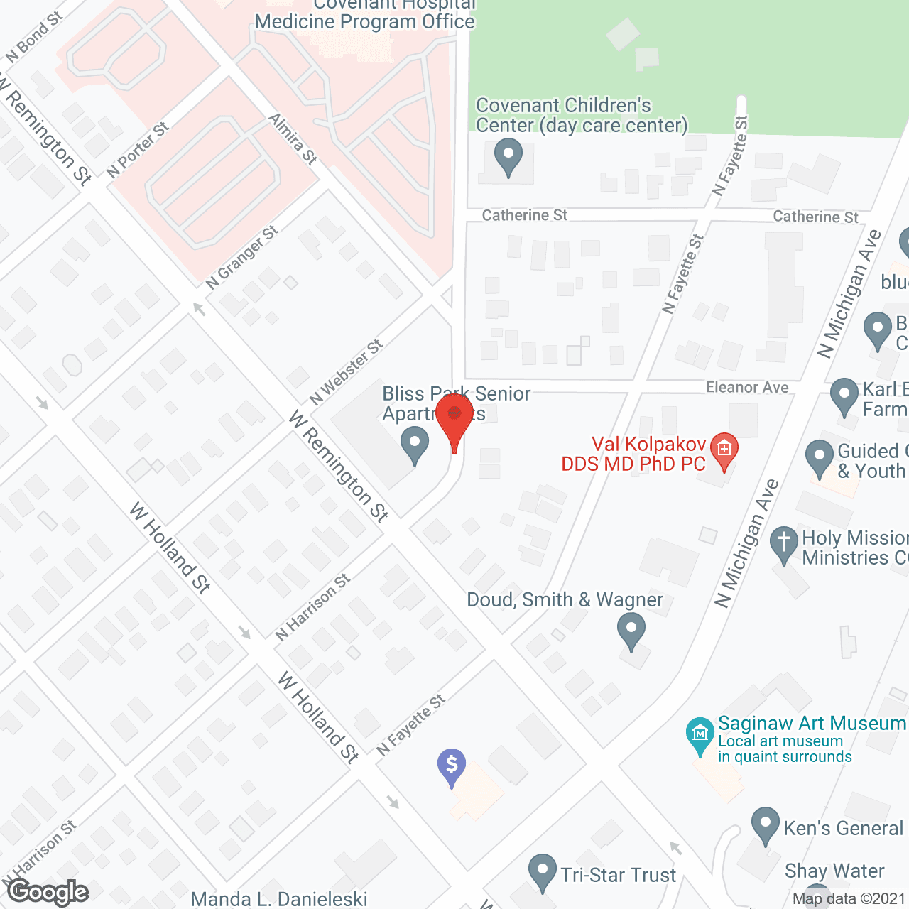 Bliss Park Senior Apartments in google map