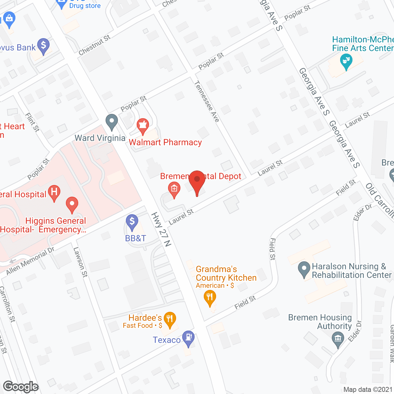 Tanner Home Health Svc in google map