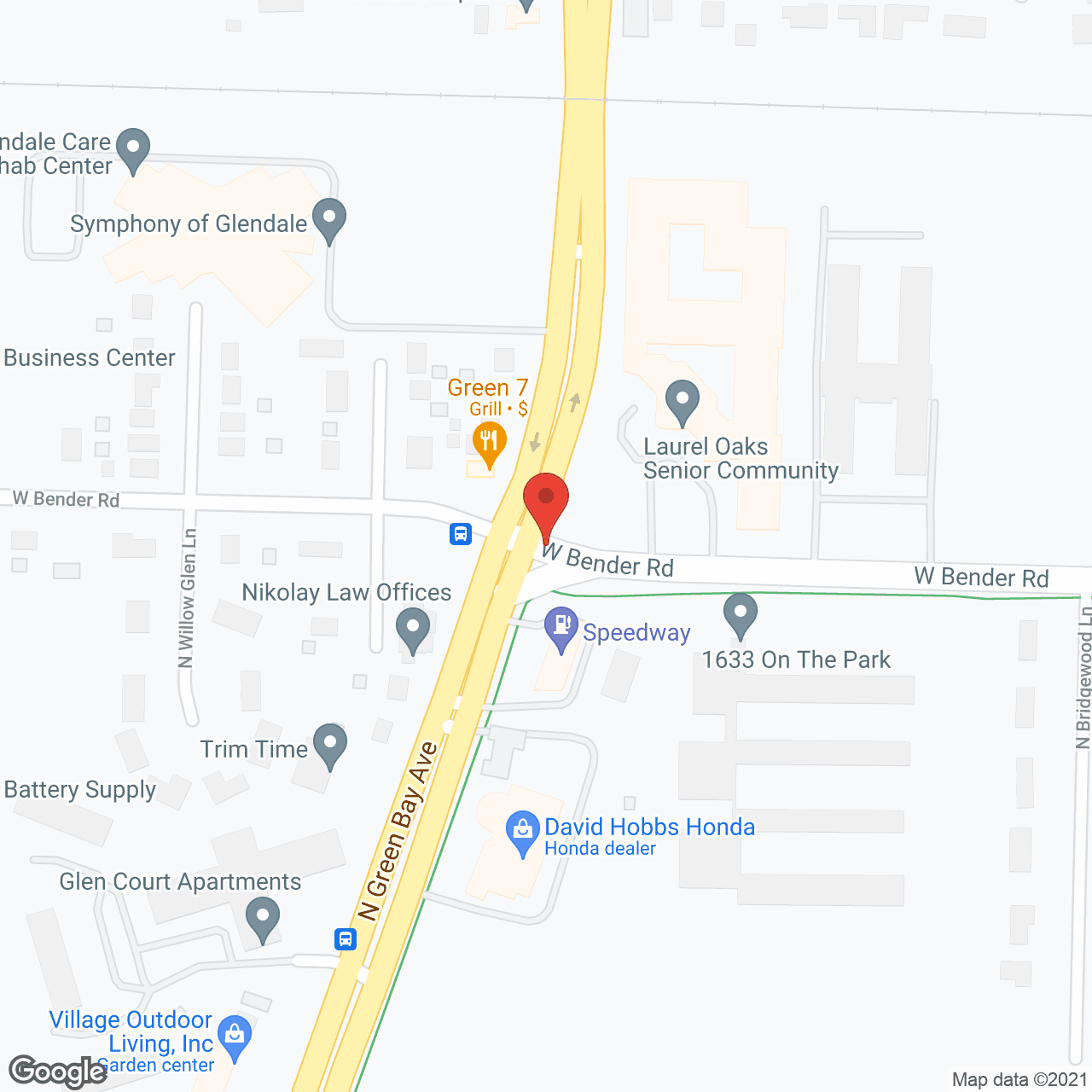 Laurel Oaks in google map