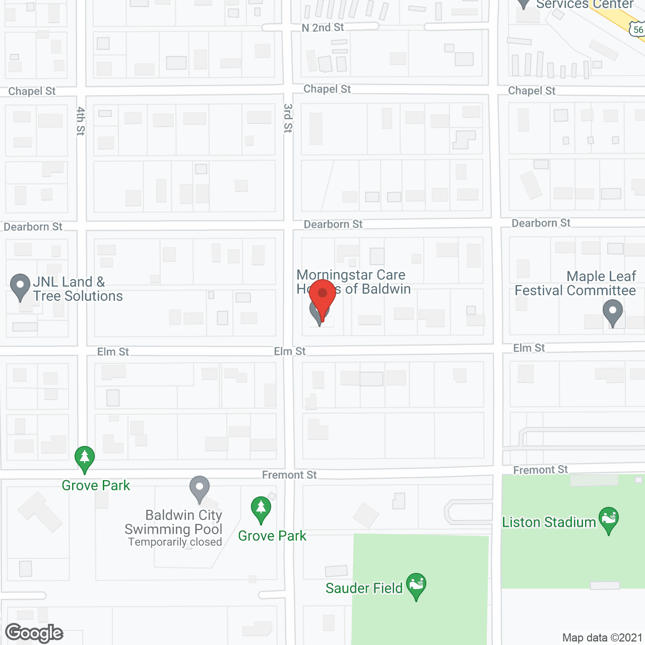 Morningstar Care Homes of Baldwin City in google map