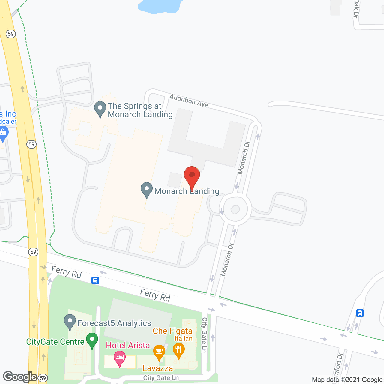 Monarch Landing, a CCRC in google map
