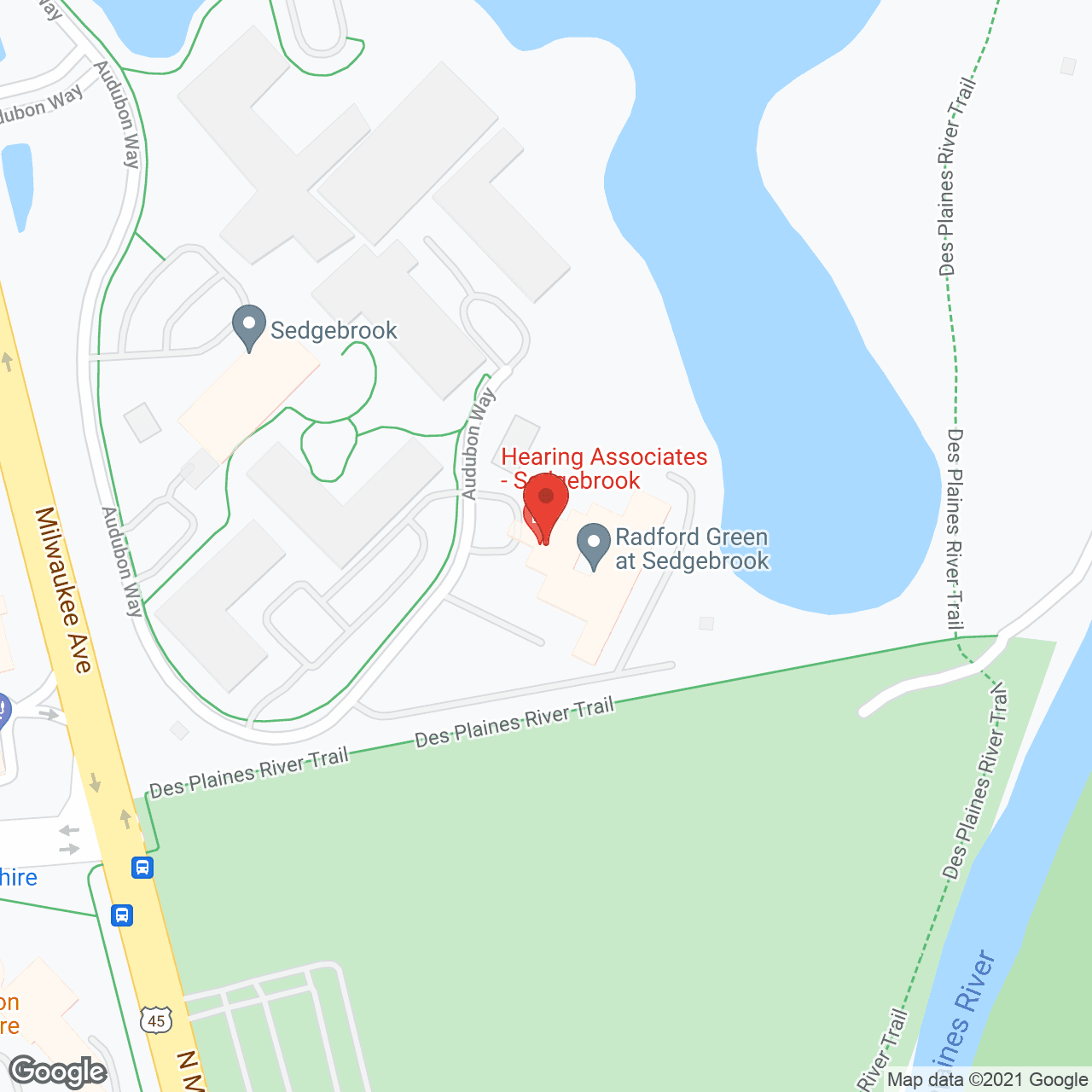 Sedgebrook, a CCRC in google map
