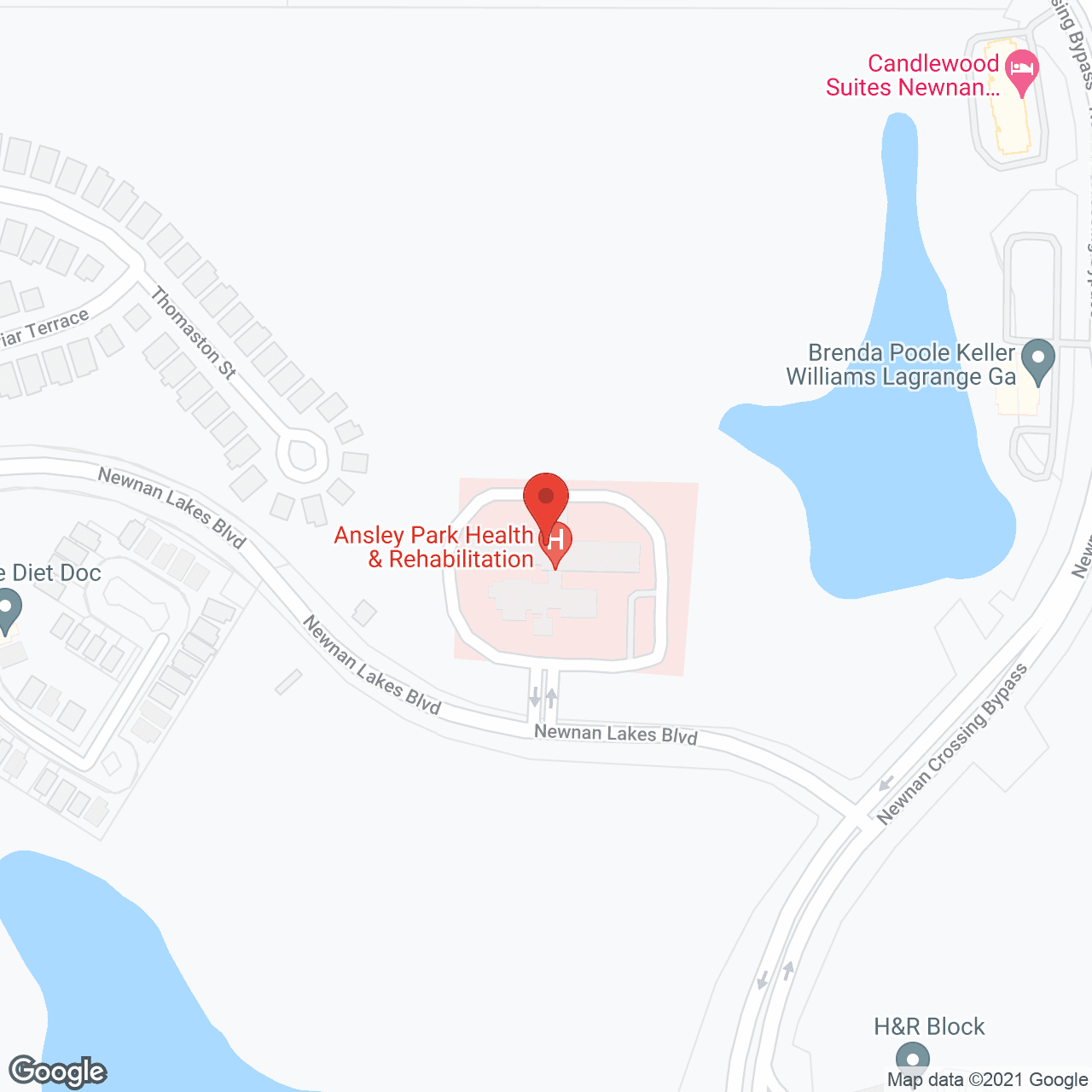 Ansley Park Health & Rehabilitation in google map