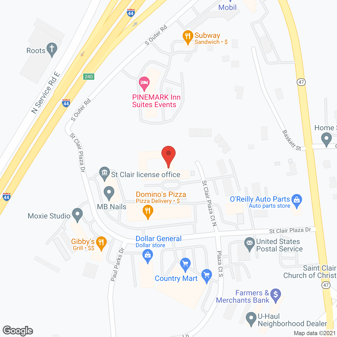 St. Clair Nursing Center in google map