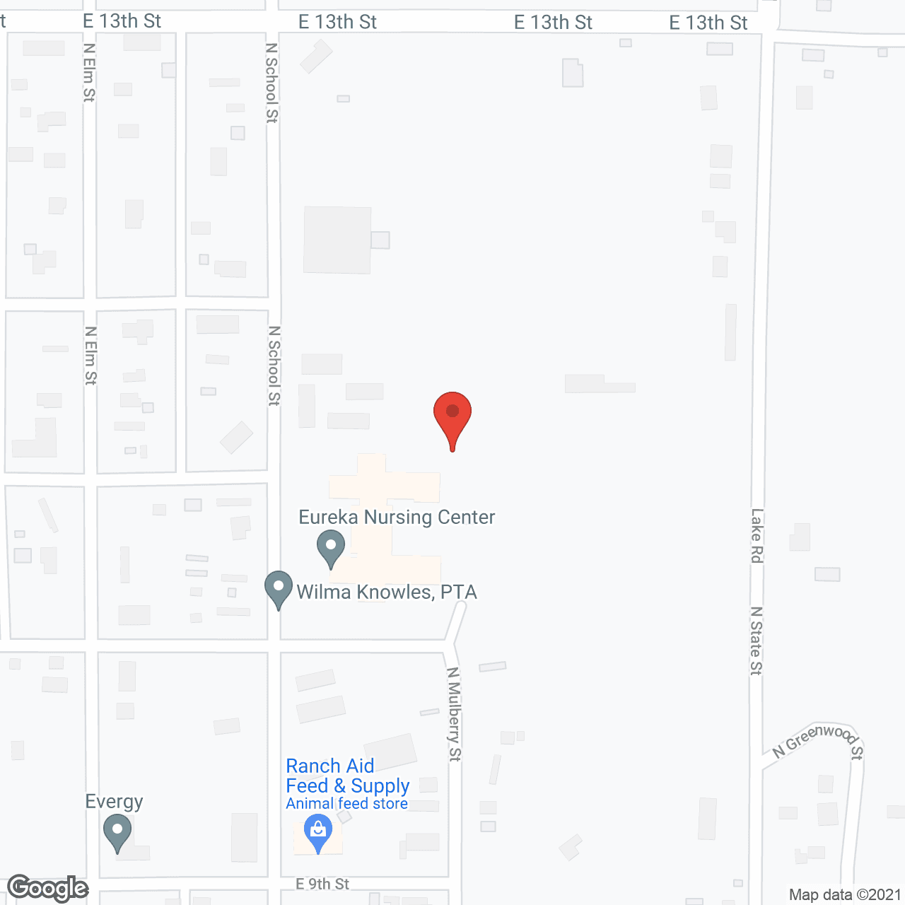 Eureka Nursing Center in google map