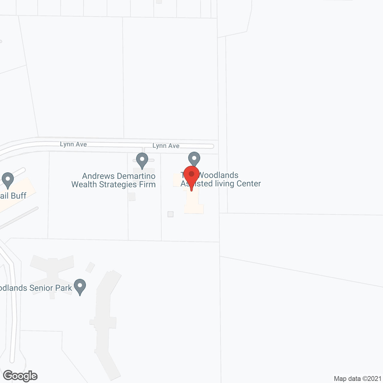 Woodlands of Fond du Lac in google map