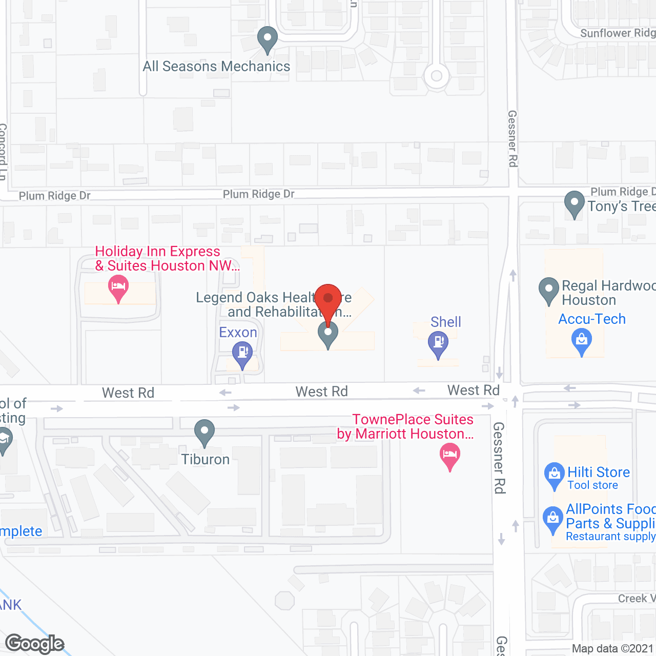 Legend Oaks Healthcare And Rehabilitation North Houston (Willowbrook) in google map