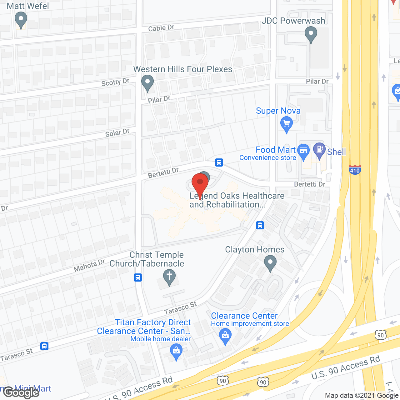 Legend Oaks Healthcare And Rehabilitation West San Antonio in google map