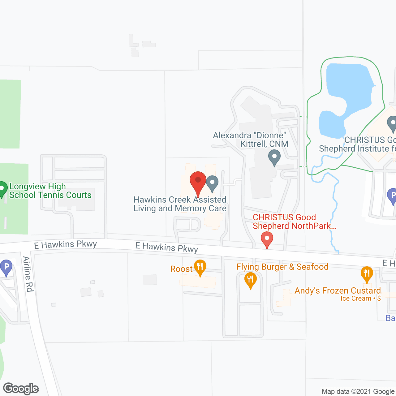 Hawkins Creek Assisted Living and Memory Care in google map