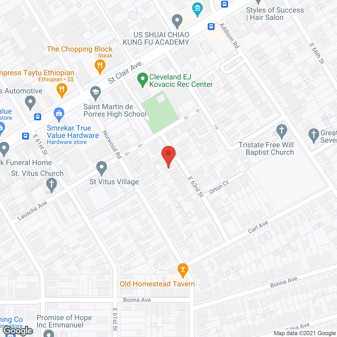 63rd Family Home in google map