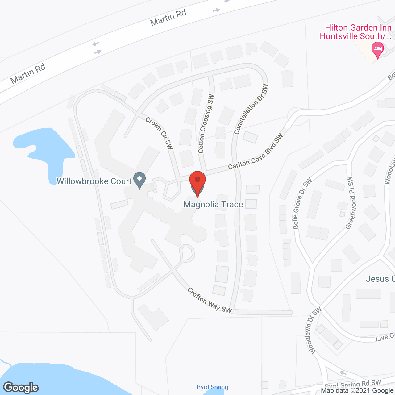 Magnolia Trace in google map