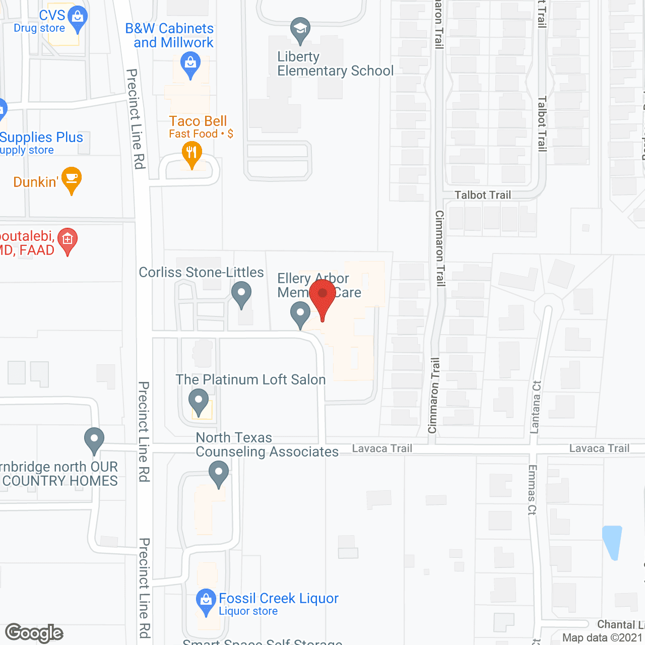 Ellery Arbor Memory Care in google map