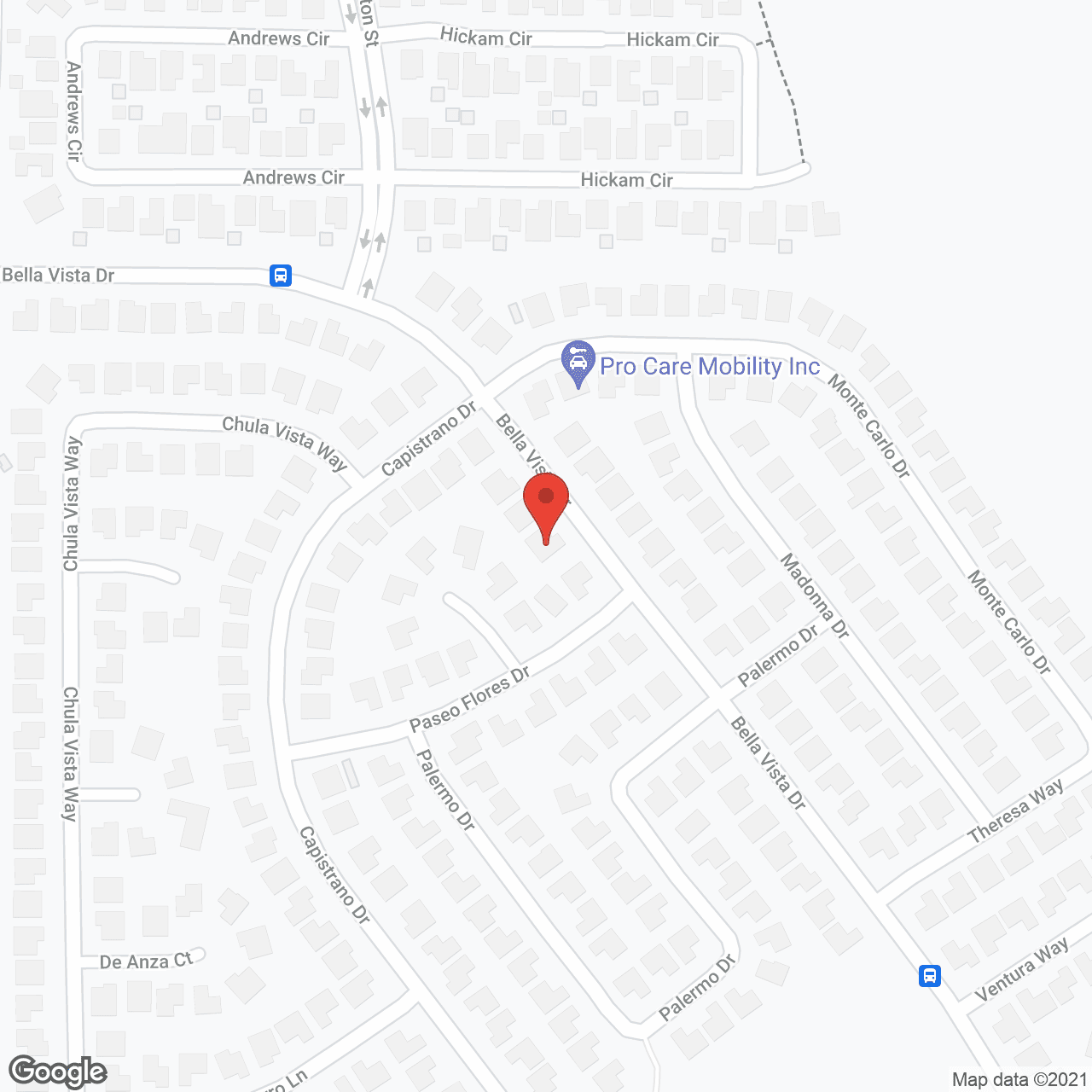 Bella Vista Residential Care Facility in google map