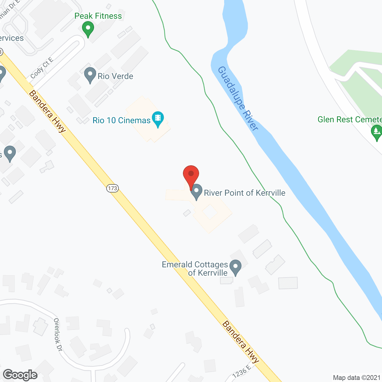 River Point of Kerrville in google map