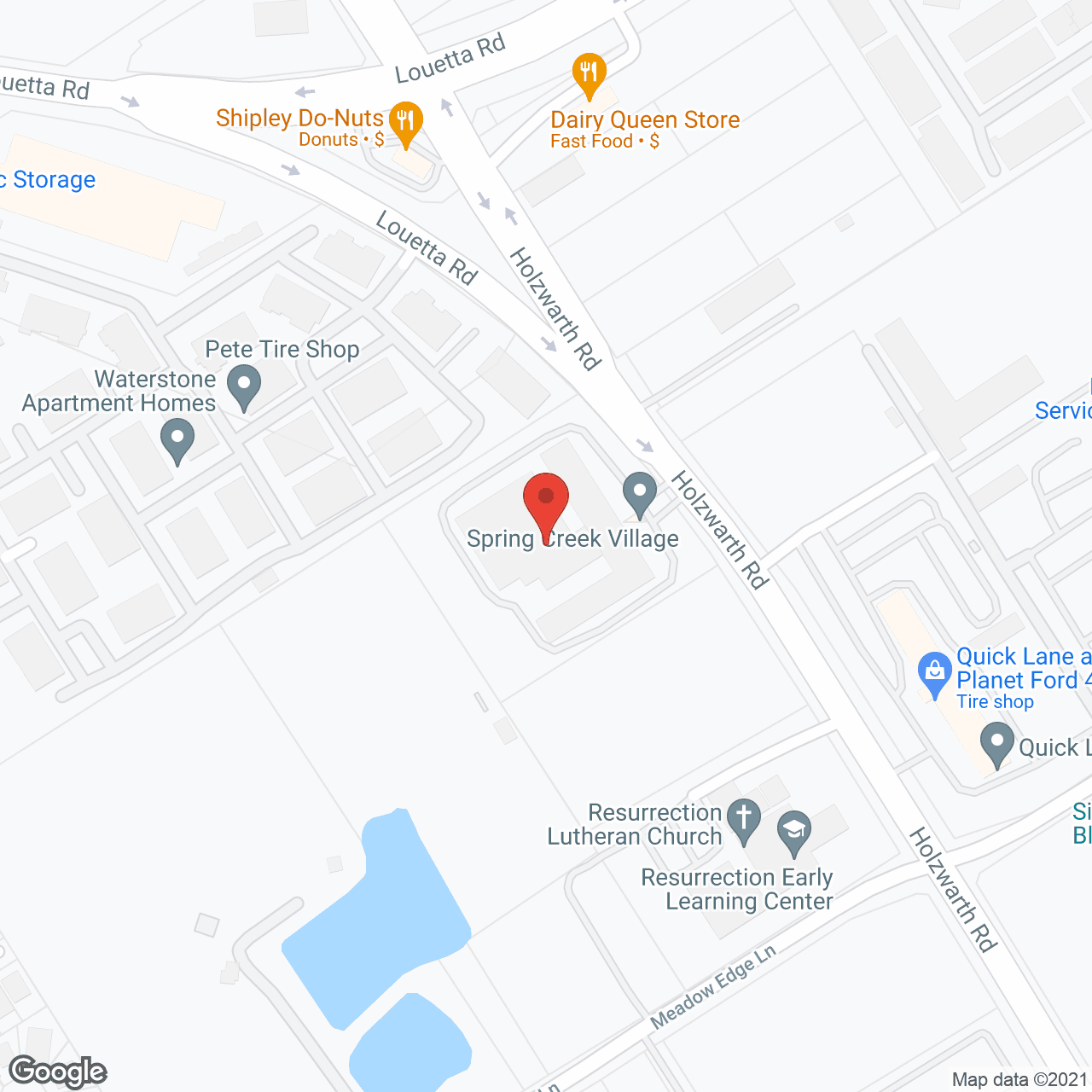 Spring Creek Village in google map