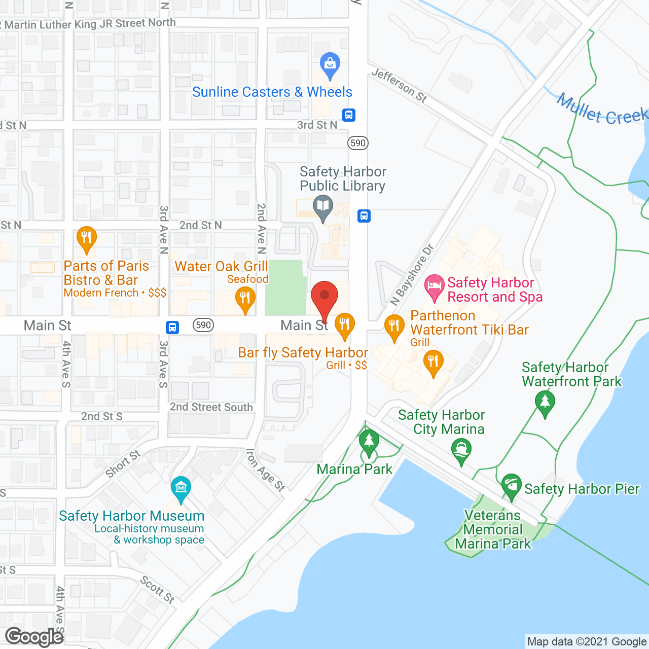 Safety Harbor Senior Living ALF in google map